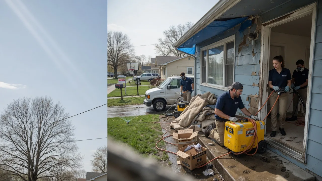 Basement Flood Cleanup in Matherville, IL near me